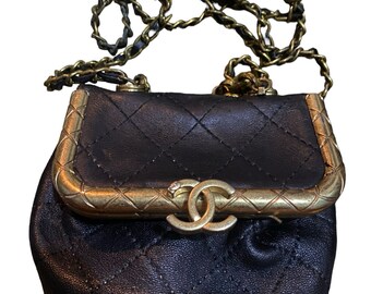 Vintage Chanel Crush Quilted Sling bag