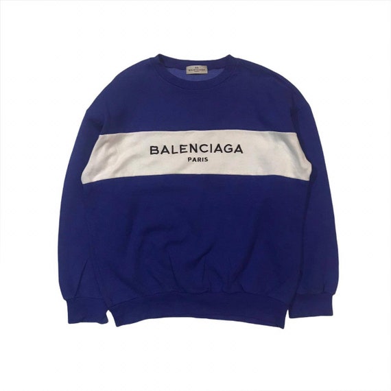 Vintage Balenciaga Big Embroidery Logo Sweater