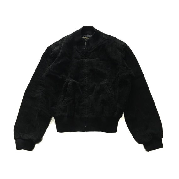 Vintage 80s Saint Laurent Corduroy Bomber Jacket