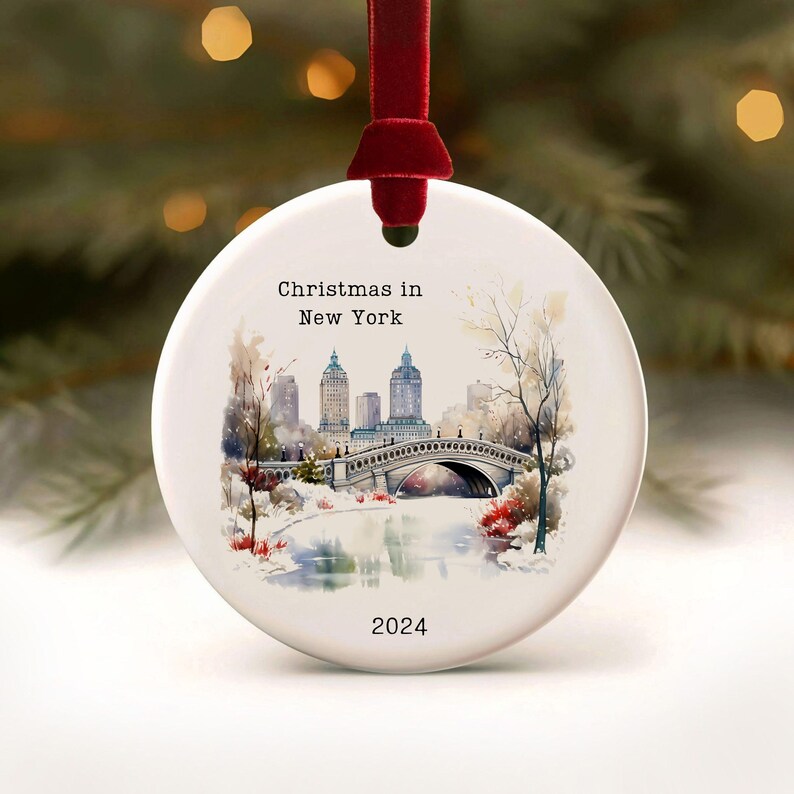 New York City Ornament, NYC Christmas Ornament, Christmas in New York