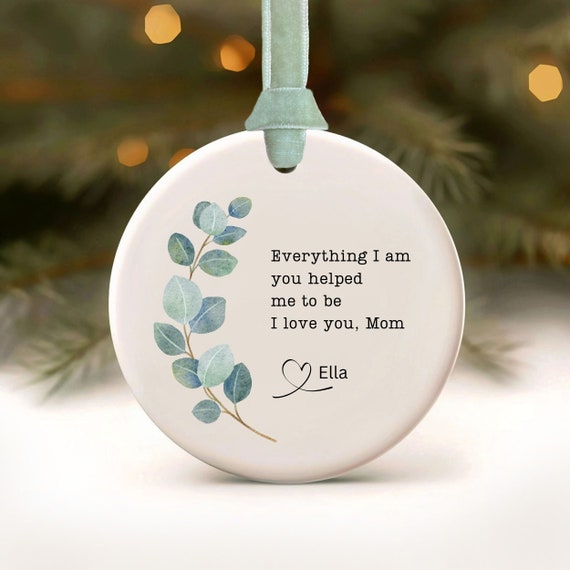 World's Greatest Mom Ornament - Personalized Ornament Gift for Mom - Custom  Gift for Mom - Mothers Day Gift from Son - Mother in Law Gift
