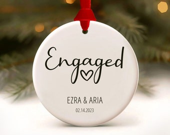 Engagements Ornament We're Engaged Christmas Ornament 1st Xmas Engaged Our First Christmas as Engaged Gay Engagement Ornament Our 1st 2023