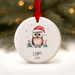 Owl Ornament Personalized Owl Baby Ornament Fun Ornaments for Kids 2025 Owl Christmas Ornaments Kid&#39;s Name Ornament Kid Xmas Ornaments