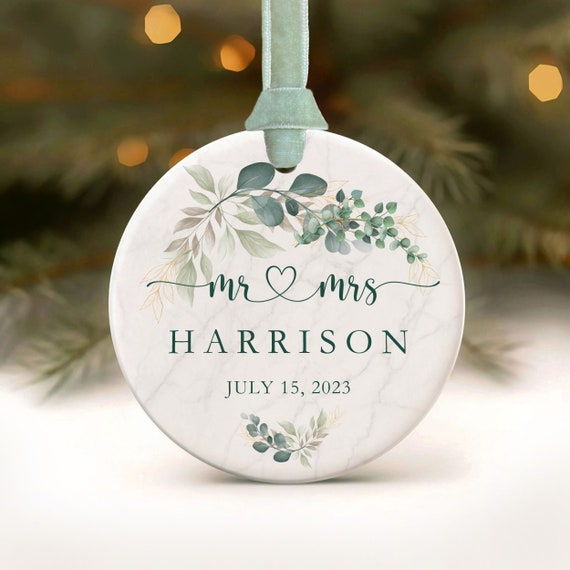 1st Married Christmas Ornament First Married Christmas 2023 Just