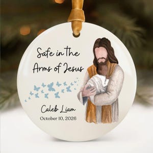 Stillborn Ornament, Miscarriage Christmas Ornaments, Infant Baby Loss Memorial Gift, Jesus Honoring a Stillbirth Pregnancy