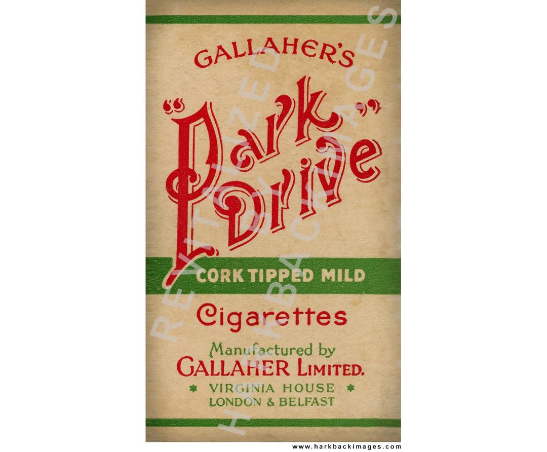 park drive cigarettes history Park Drive Red 10 Pack Cigarettes. (HD Photographic Print)