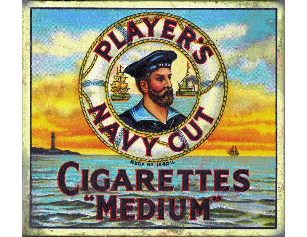 Player's Navy Cut cigarettes, medium, 20 pack.