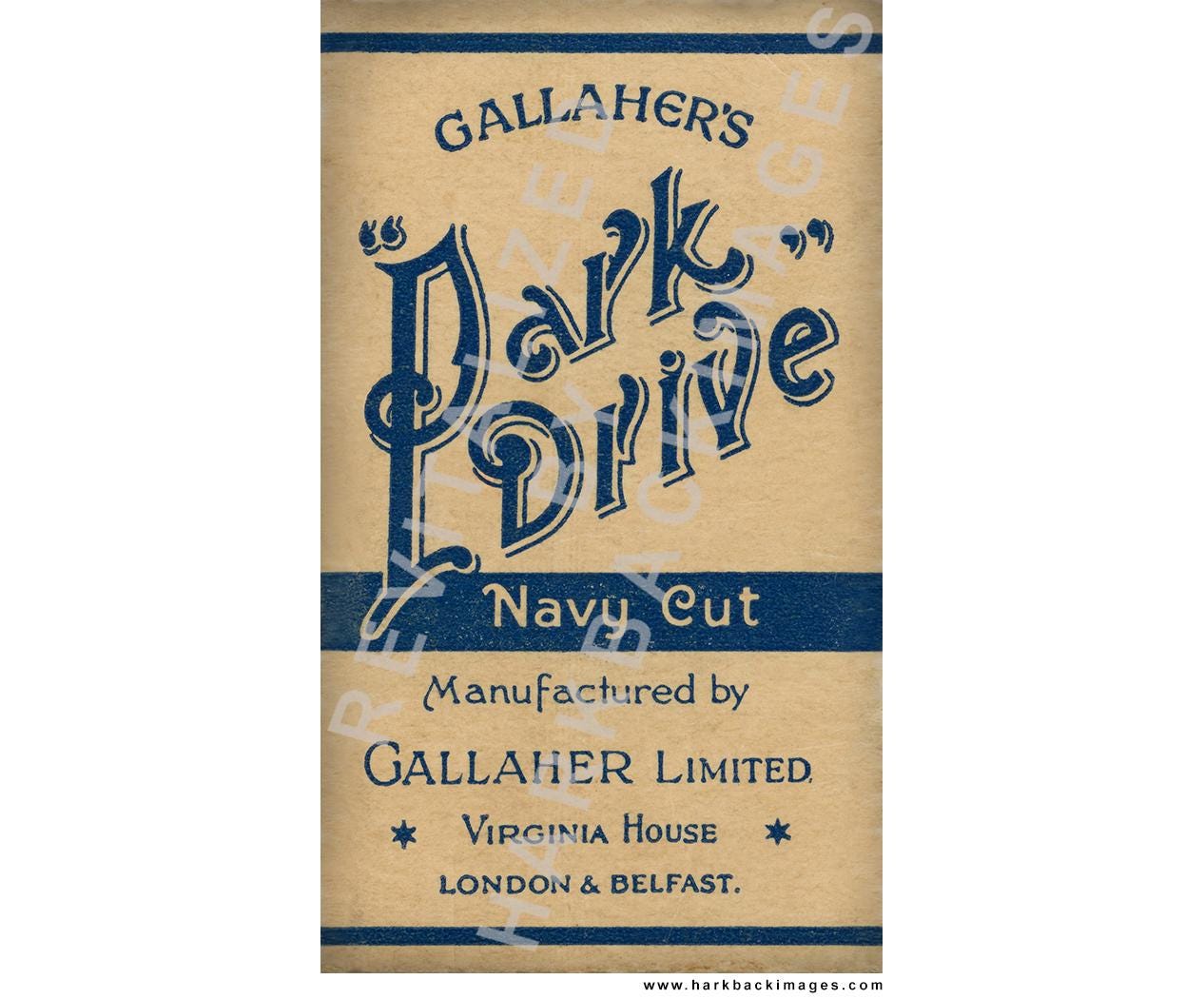 Park Drive Blue 10 Pack Cigarettes. (HD photographic print)