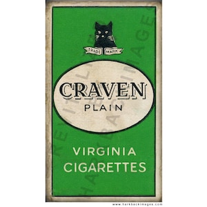 Pacote de 10 cigarros Craven Plain. (Impressão digital aprimorada em HD)