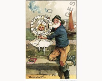 Vintage Soap Advertising Poster (Digitally enhanced print)