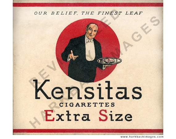 Kensitas 20 Pack Cigarettes. (HD Digitally enhanced print)