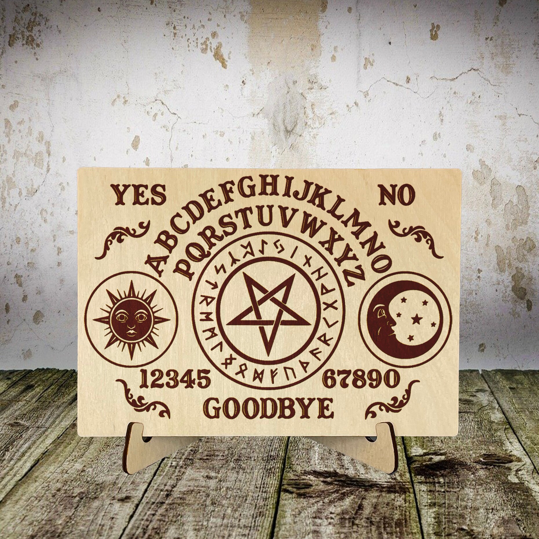 Spirit Board Wooden Spirit Board With Planchette Talking - Etsy