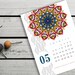 Mandala Calendar, 2024 Calendar, Digital Download, Printable Mandala ...