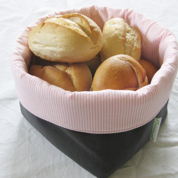 Corbeille à pain GRAU-ROSÉ moyen !