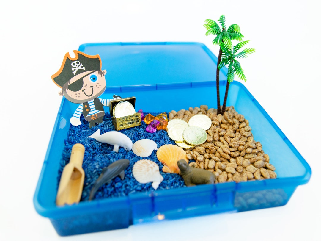 Pirate Sensory Bin: Kids Imaginative Play Kit - Etsy