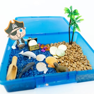 Pirate Sensory Bin, Imaginative Play, Sensory Kit, Ocean Sensory Kit, Kids Activity Kit, Toddler Birthday Gift, Activity Box for Kids
