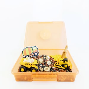 Construction Sensory Bin, Construction Birthday Party, Busy Bin, Kids Activity Pack, Kids Activity Kit, Construction Toys, Construction Gift