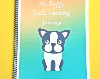 Personalized Puppy Learning Journey: Montessori Busy Book for Toddlers