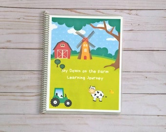 Farm Animal Busy Book: Toddler Learning Workbook, Ages 2-4