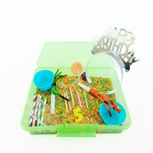 Personalized Sensory Bin, Sensory Kit, Fidget Box, Busy Box for Kids, Birthday Gift Box for Toddlers, Sensory Box