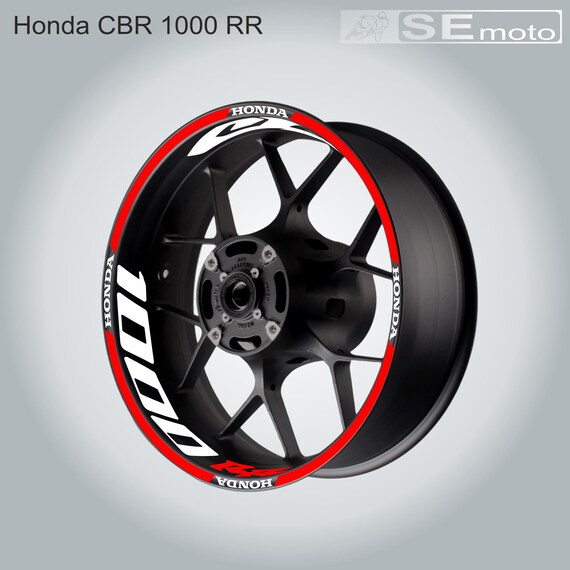 White/Red Motorcycle Wheel Rim Sticker F2 for Honda CBR 1000 RR CBR1000RR 1000RR White/Red Motorcycle Wheel Rim Sticker F2 for Honda CBR 1000 RR CBR1000RR 1000RR