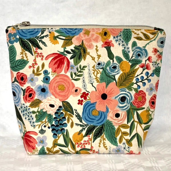 Canvas-Tasche mit Blumenmuster