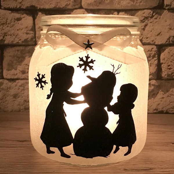 Fairy Glass / Night Light - Frozen- The Ice Queen