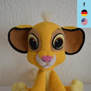 Crochet pattern for baby lion Simba