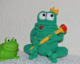 Frosch-König Amigurumi Häkelanleitung