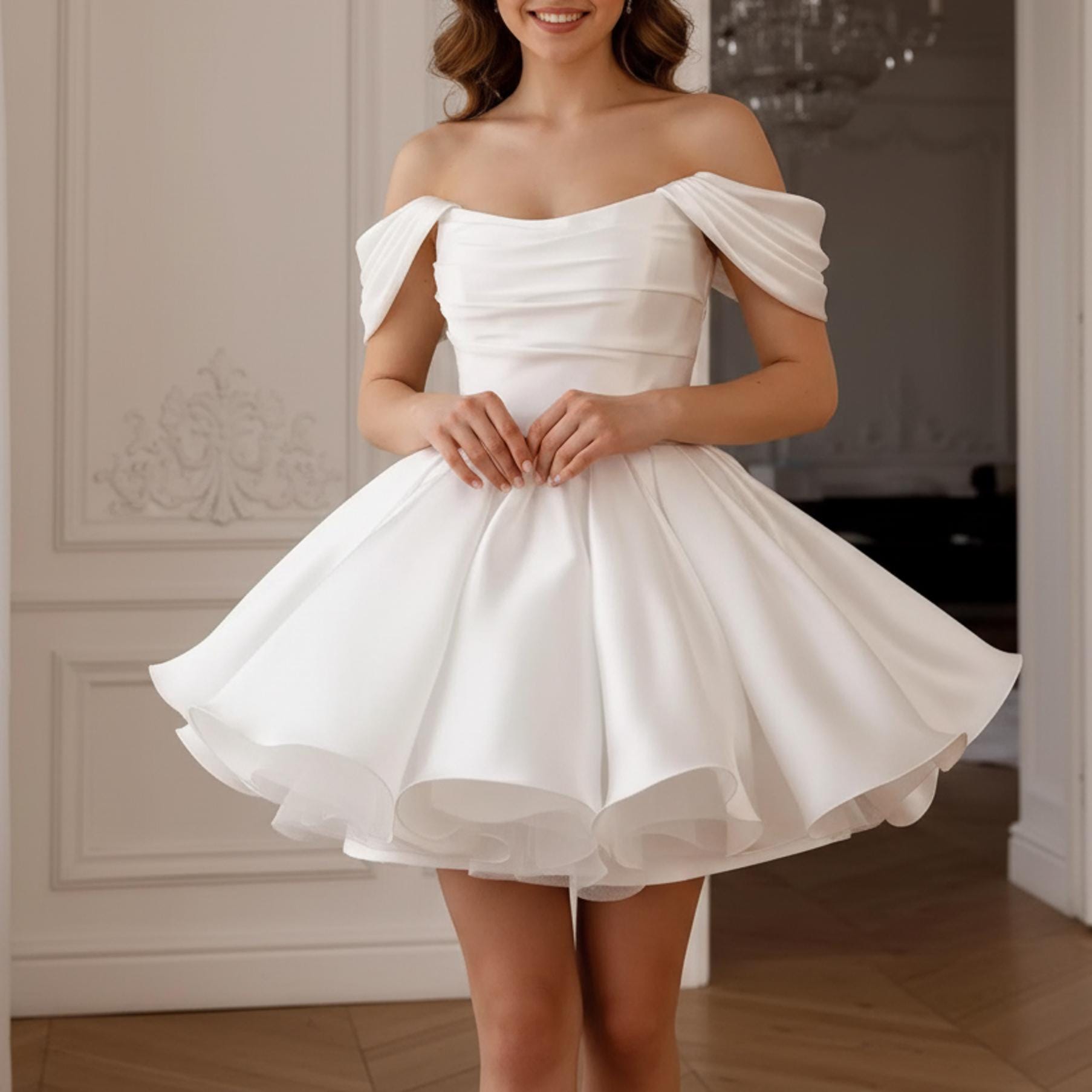 Graduation Ceremony White Dresses For College Graduation Graduation Dress  White Mini Canada
