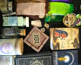 Handgemachtes Hexen Kit: Rituale, Orakel Karten & Zauberspruch zum Neumond
