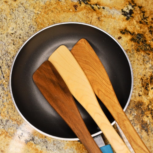 Walnut Wood Wooden Spoons for Cooking Kitchen Utensils Spatula Etsy