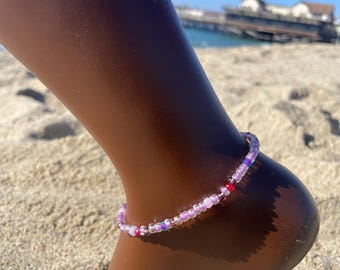 Beach anklet, summer anklet, boho anklet, colorful jewelry, summer looks, trendy jewelry