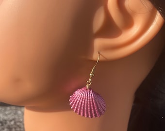 Seashell earrings, seashell jewelry, seashell earrings, mermaid jewelry, mermaid earrings, beach earrings, beach jewelry, summer jewelry