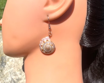 seashell earrings, seashell jewelry, Ariel earrings, mermaid earrings, beach earrings, tropical earrings, tropical jewelry, seashells