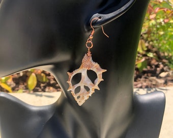 Earrings. Dangle earrings. Summer earrings. Handmade earrings. Statement earrings. Seashell earrings. Earring. Summer. Gift for her . Mermai