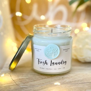 Fresh Laundry Soy Wax Candle | 150g  / vegan natural candle / plant based candle / eco soy wax candle / candle gift set