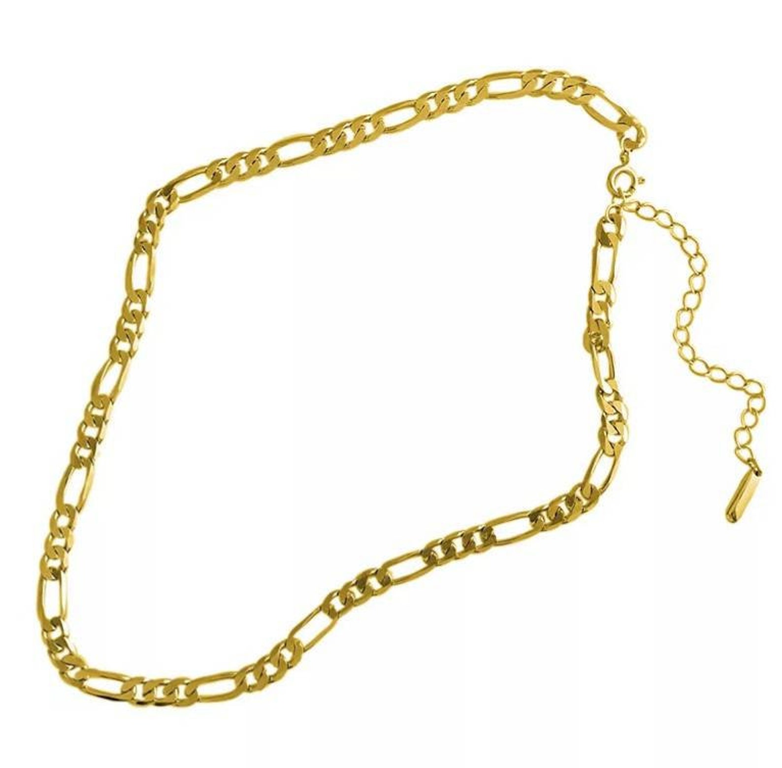 Gold classic necklace vermeil unisex Etsy