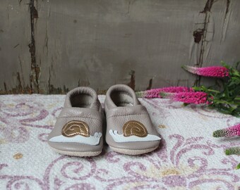 First shoes, leather slippers, baby shoes