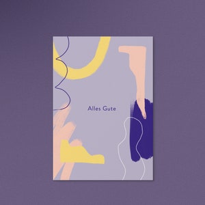 Postkarte Alles Gute / Grusskarte / Karte / Geburtstag