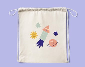 Space Iron-on Patch / Iron-on Motif for Clothing, Bags and DIY / Iron-on Patch / Applique / 5 Motifs