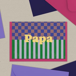 Klappkarte  Papa / Vatertag / Dankeskarte / Geburtstagskarte / Danksagungskarte / zur Geburt