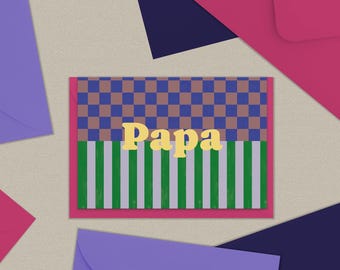 Folded card for Dad / Father's Day / Thank you card / Birthday card / Thank you card / for a birth