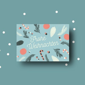 Weihnachtskarte, Frohe Weihnachten, Postkarte, Grußkarte, Weihnachten,
