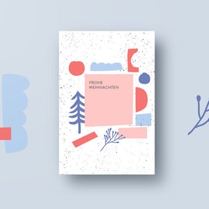 Weihnachtskarte, Frohe Weihnachten, Postkarte, Grußkarte, Weihnachten