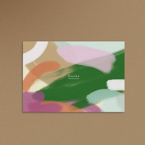 Postkarte Danke / Grusskarte / Karte / Dankeskarte / Danksagung