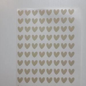 Din A6 Bogen 80 Herzen Herzchen Sticker Aufkleber Vinyl 1 cm Bild 3