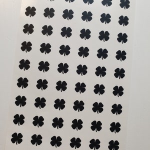 Din A6 Bogen 54 Klee Glücksklee Sticker Aufkleber Vinyl 1 cm