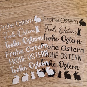 Frohe Ostern Rubon Rub-On Aufkleber Din A6 Bogen
