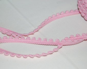 Mini Bommelborte Pompon-Band rosa 3 m